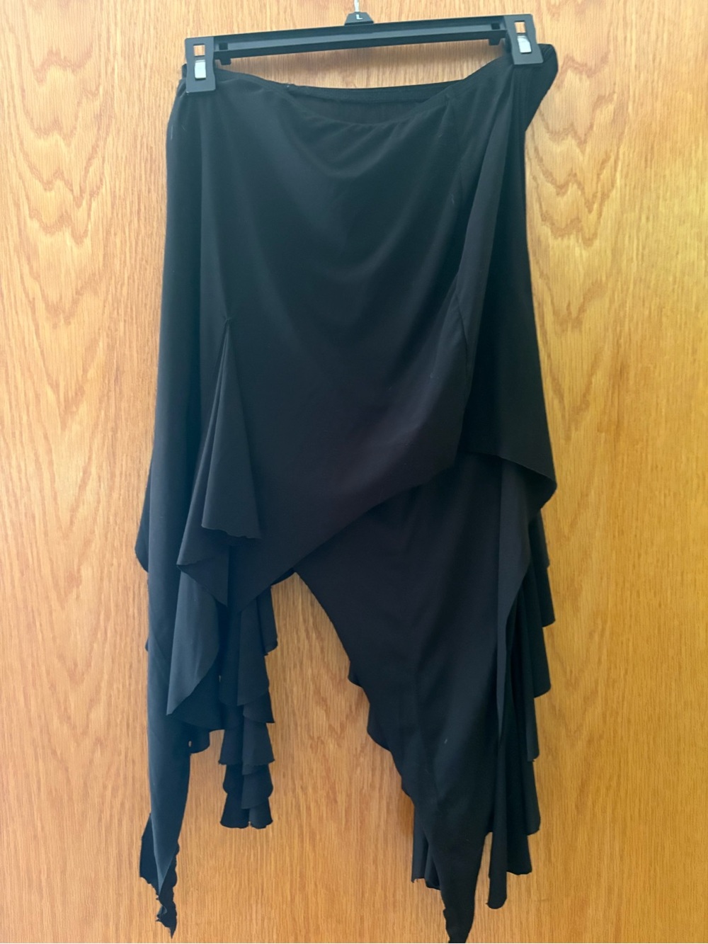 Asymmetrical Black Women's Dance Skirt